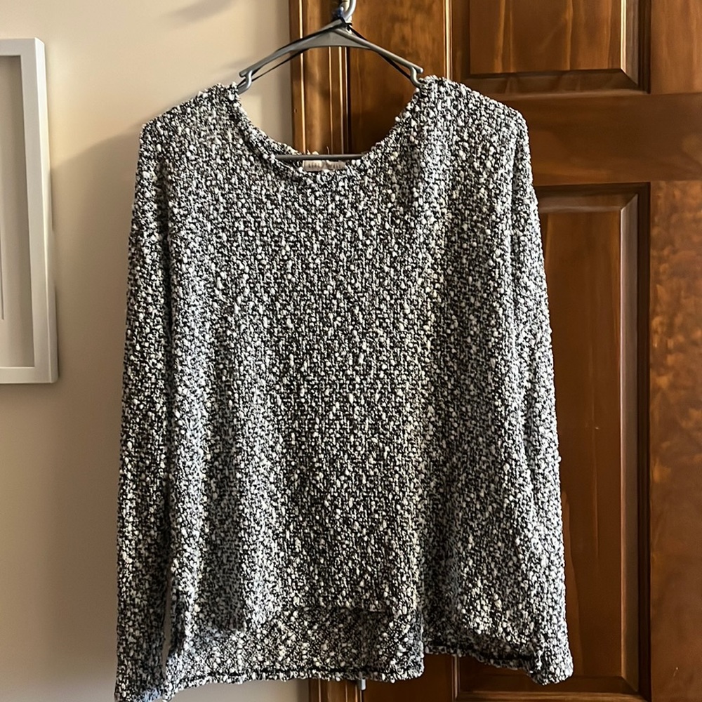 Black and white sweater